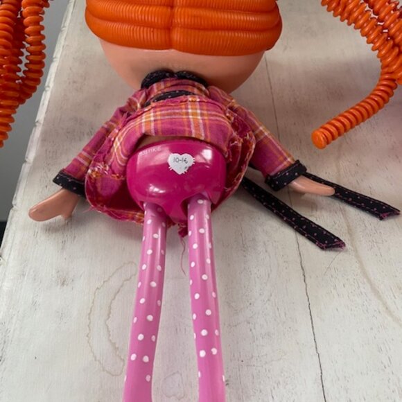 COPY - 2 LALALOOPSY Bea Spells-A-Lot Orange Silly Hair Plaid Jacket Hi-Top PINK… - Picture 5 of 8